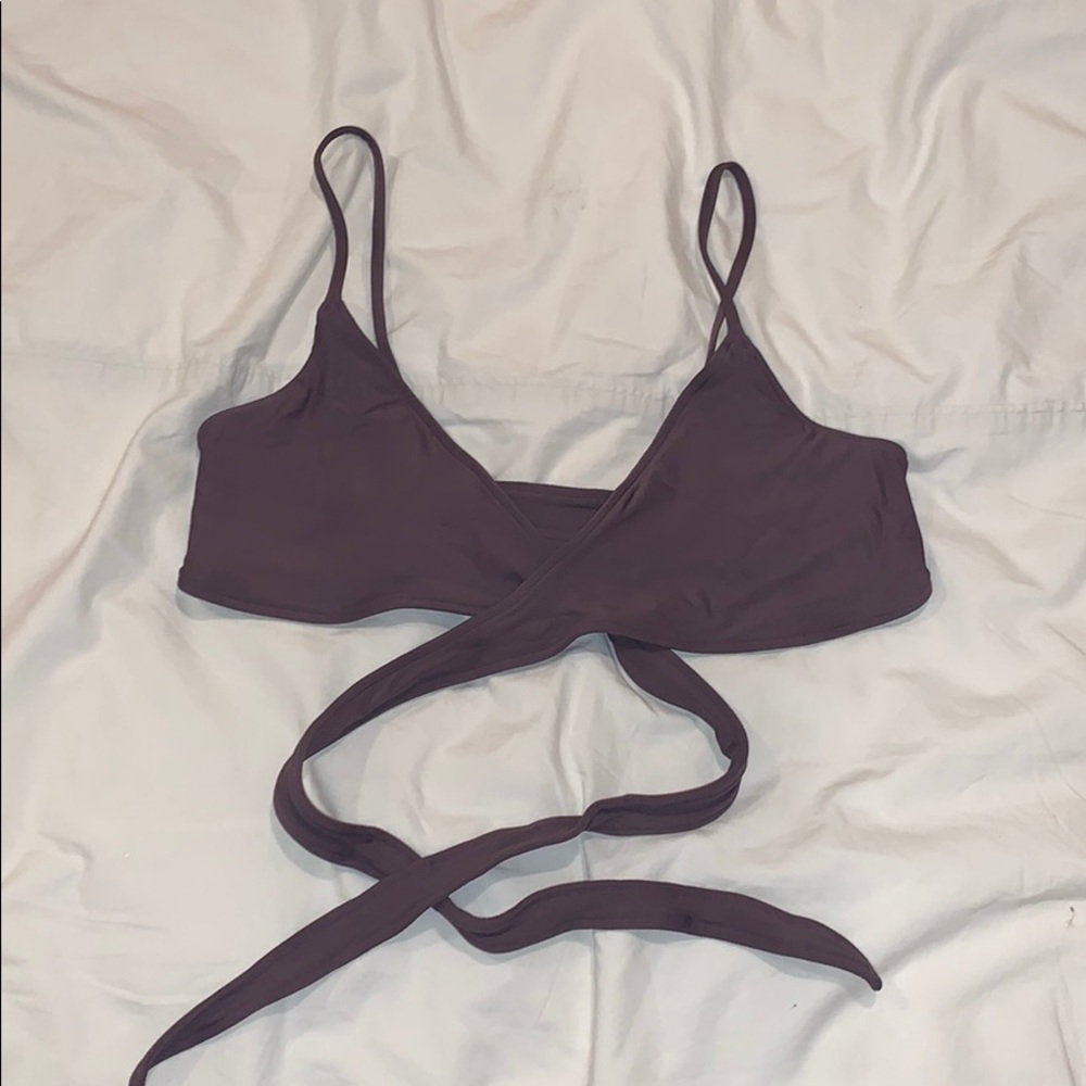 Small LSpace Chloe Wrap top Pebble